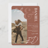 写真はっきりした名はarch terracotta'結婚s 招待状 (正面)