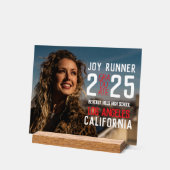 写真はっきりした高モダン学卒業 アクリルサイン (傾斜)