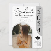 写真はっきりした2023年のアーチ白卒業 招待状 (正面)