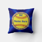 写真はソフトボール年長夜ギフトのアイディアを個人化します クッション (裏面)