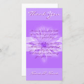 写真はテンプレート-カスタマイズ可能なユリ--を梳きます サンキューカード (正面/裏面)