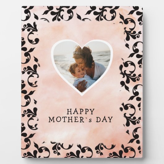 写真はハートロココ水彩母の日 フォトプラーク (正面)