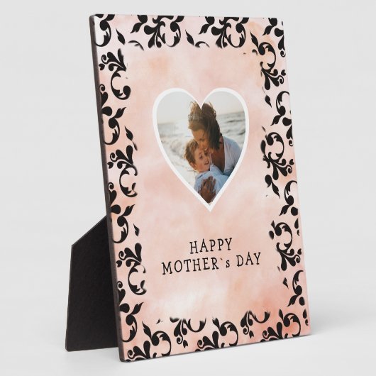 写真はハートロココ水彩母の日 フォトプラーク (側面)