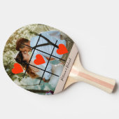 写真はバレンタインの愛をパーソナライズ 卓球ラケット (横)