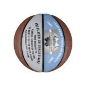 写真はミニパーソナライズされたバスケットボール。色の変更 ミニバスケットボール (縦)