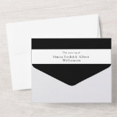 写真はミニマル人々の記憶を集める オールインワン招待状 (裏面)