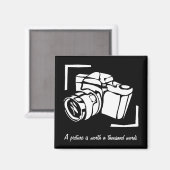 写真は千枚の写真引用文 マグネット (正面/裏面)