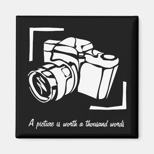 写真は千枚の写真引用文 マグネット (正面)