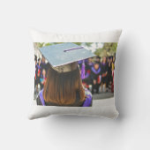 写真は卒業した卒業証書と帽子 クッション (裏面)