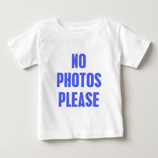 写真は喜びません ベビーTシャツ (正面)