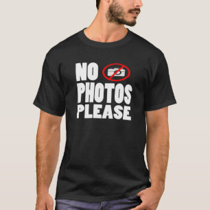写真は喜びません Tシャツ