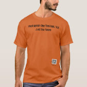 写真は感覚だけでなく、顔 Tシャツ (正面)
