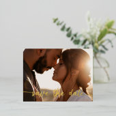 写真は日付を保存ホイル葉書 – Terracotta 箔シーズンポストカード (立ち正面)