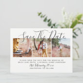 写真は日付を保存モダン結婚する 招待状 (スタンド正面)