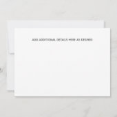 写真は日付を保存モダン結婚する 招待状 (裏面)