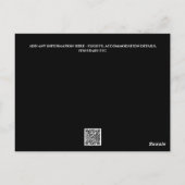 写真は日付カードを3枚エレガントのモダン写真を保存 ポストカード (裏面)