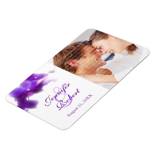 写真は日付/好意の磁結婚石を保存 マグネット (左側)