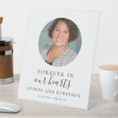 写真は永遠に私たちのハート葬儀 台座サイン (インサイチュ)