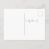 写真は永遠に結婚式の日付を保存 ポストカード (裏面)