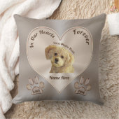 写真は犬のギフトの損失のための哀悼の言葉を個人化します クッション (ブランケット)