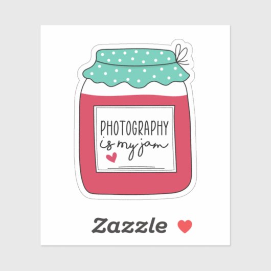 写真は私のジャム、フォトグラファーおもしろいギフトである シール (シート)
