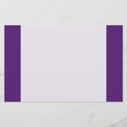 写真は紫の革。 便箋 (正面)
