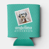 写真はChevronパタモダンーンと名前をカスタムする 缶クーラー (裏面)