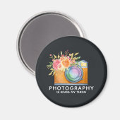 写真はKinda My Thing Water Color Camera マグネット (正面/裏面)