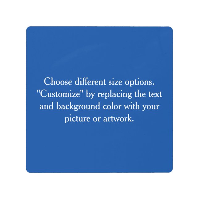 写真またはアートを追加 - あなただけのオリジナルを作成 メタルプリント (正面)