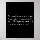 写真またはアートワークの追加 ポスター (正面)