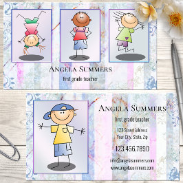 写真またはスケッチ先生または放課後 名刺