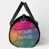 写真またはロゴのアップロード文字買オンラインジムの追加 ダッフルバッグ (右)