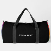 写真またはロゴのアップロード文字買オンラインジムの追加 ダッフルバッグ (裏面)