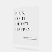 写真または使い捨てカメラの結婚場合 アクリルサイン (傾斜)