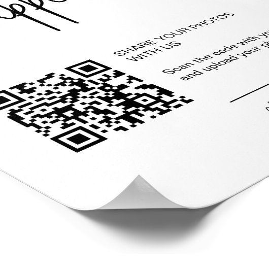 写真または使い捨てカメラの結婚場合 ポスター (角)