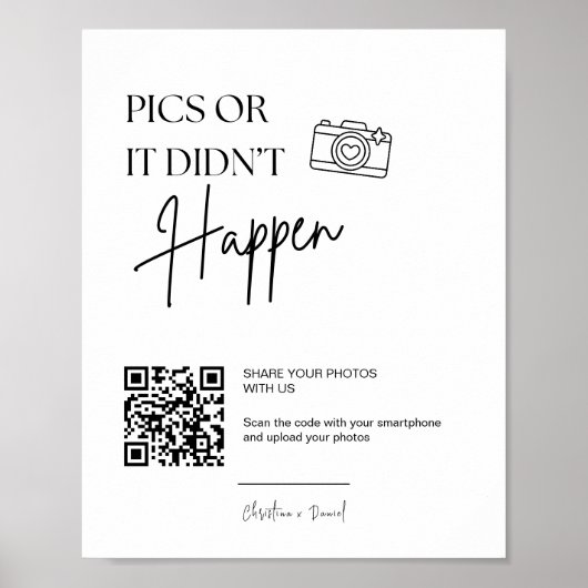 写真または使い捨てカメラの結婚場合 ポスター (正面)