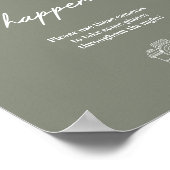 写真または使い捨てカメラの結婚場合 ポスター (角)