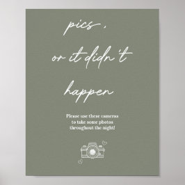 写真または使い捨てカメラの結婚場合 ポスター