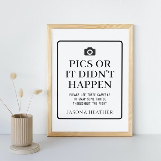 写真または使い捨てカメラサインが発生しなかった ポスター