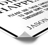 写真または使い捨てカメラサインが発生しなかった ポスター (角)