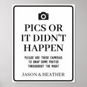 写真または使い捨てカメラサインが発生しなかった ポスター (正面)