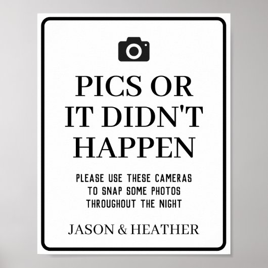 写真または使い捨てカメラサインが発生しなかった ポスター (正面)