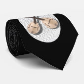 写真または文字を交差させたマンドリンを追加する ネクタイ (ロール)