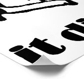 写真または発生しなかったレトロ ポスター (角)