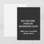 写真または背景色。テキストスロー セーブザデート (正面/裏面)