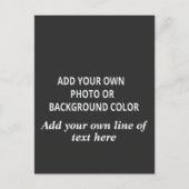 写真または背景色。テキストスロー  ポストカード (正面)