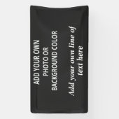 写真または背景色。テキストスロー 横断幕 (縦)