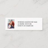 写真もしデートすること通話カード スキニー名刺 (正面)