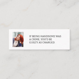 写真もしデートすること通話カード スキニー名刺