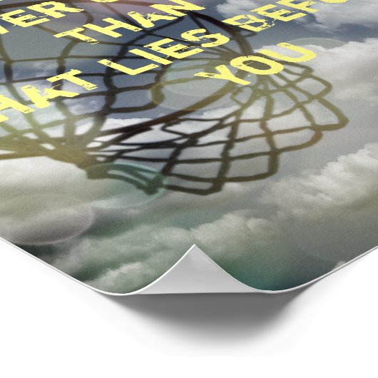 写真やる気を起こさせる引用文 ポスター (角)